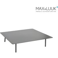 Loungetisch quadratisch aus Alu - schwarz - Loungetisch Kick von Gartentraum.de