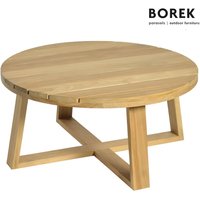 Loungetisch rund aus Teakholz - 80cm - Borek - Loungetisch Lazise von Gartentraum.de