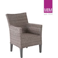 MBM Gartensessel aus Resysta & Mirotex-Geflecht - grau - modern - Sessel Madrigal / ohne Sitzkissen von Gartentraum.de