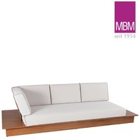 MBM Loungebank für Innen und Außen aus Resysta - La Villa Lounge 3-Sitzer  / mit Schutzhülle von Gartentraum.de