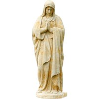 Madonna Garten Skulptur aus Steinguss - frostsicher - Maria Glora / Antikgrau von Gartentraum.de