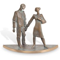 Mann und Frau als Gartenfigur - Bronze - Spaziergang / Bronze braun von Gartentraum.de