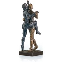 Mann und Frau tanzen - Designer Bronzeskulptur - Tangopaar Frühling von Gartentraum.de