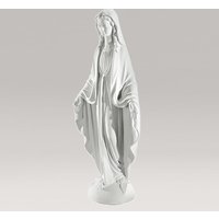 Marmorguss - Segnende Gartenfigur Heilige Maria - Madonna Secura / 97x40x24cm (HxBxT) von Gartentraum.de