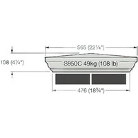 Mauer Pfeiler Abdeckung aus Stein / Terrakotta / 56,5x56,5cm (LxB) von Gartentraum.de