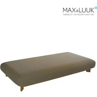 Max & Luuk 3-Sitzer Loungebank aus Teak für die Sitzecke im Garten - Liam Loungebank / mit Schutzhülle von Gartentraum.de