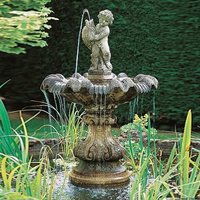Mediterraner Gartenbrunnen - Stowe House / Portland weiß von Gartentraum.de