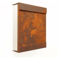Metall Briefkasten mit attraktiver Rost Patina - Arges von Gartentraum.de