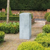 Metall Garten Säule für Sonnenuhr & Skulpturen - Nimerena / 90x33x33cm (HxBxT) / Stahl galvanisiert von Gartentraum.de