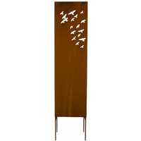 Metall Sichtschutz oder Raumteiler mit Vogel Motiv für draußen - Partenza Metall Sichtschutz oder Raumteiler mit Vogel Motiv für draußen - Partenza von Gartentraum.de