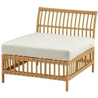 Mittelmodul für die Loungeecke in hellbraun mit Kissen - Mittelmodul Stine / Taupe / Weiß Mittelmodul für die Loungeecke in hellbraun mit Kissen - Mittelmodul Stine / Taupe / Weiß von Gartentraum.de