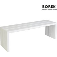 Moderne Garten Sitzbank ohne Lehne - Aluminium - Borek - Samos Sitzbank / Anthrazit von Gartentraum.de