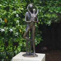 Moderne Gartenfigur - Bronze-Paar stilistisch - Amorana von Gartentraum.de