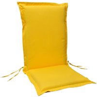 Moderne Hochlehner Auflagen aus Polyester für Gartenstühle - Mollis Stuhlauflage / Gelb von Gartentraum.de