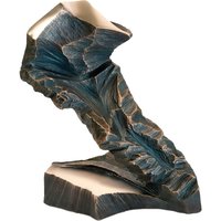 Moderne Kunstskulptur in limitierter Edition aus Bronze - Super-G von Gartentraum.de