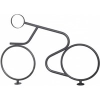 Moderner Fahrradständer in Fahrrad-Form aus Metall - Blendi / Blau von Gartentraum.de