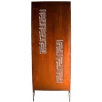 Moderner Garten Sichtschutz und Raumteiler aus Metall im Rostdesign - Sichtschutz Moderno / 175x77cm (HxB) von Gartentraum.de