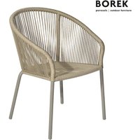 Moderner Gartenstuhl von Borek - Aluminium - beige - Colette Stuhl von Gartentraum.de