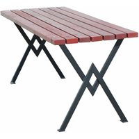 Moderner Gartentisch aus Holz und Metall - Arni von Gartentraum.de