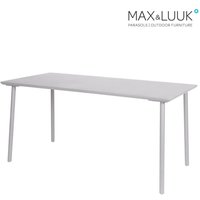 Moderner Gartentisch rechteckig - 160x80cm - Aluminium - Max&Luuk - George Gartentisch / Pearl Grey von Gartentraum.de