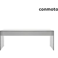 Moderner HPL Outdoor-Tisch 220cm - Riva Tisch / Weiß / ohne Abdeckhaube von Gartentraum.de