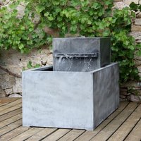 Moderner Zink Gartenbrunnen - Meditazione von Gartentraum.de