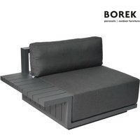 Modernes Garten Loungemodul - Borek - Aluminium - inkl. Kissen - Murcia Sitzmodul rechts / Anthrazit von Gartentraum.de