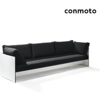 Modernes Garten Loungesofa bis 4 Personen - Riva Loungesofa / Weiß / Auflagen anthrazit von Gartentraum.de