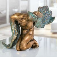Mystische Mann Vogelfigur limitiert aus Bronze - Phoenix von Gartentraum.de