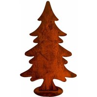 Nadelbaum Gartenfigur im Rost Look - verschiedene Größen - Conifera / 80x51cm (HxB) von Gartentraum.de