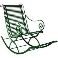 Nostalgischer Gusseisen Schaukelstuhl für den Garten - Edgar / grün von Gartentraum.de