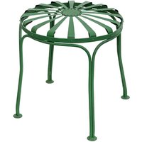 Nostalgischer Metall Hocker für den Garten - Tabouret / grau von Gartentraum.de