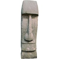 Osterinsel Tiki Kopf Moai Skulptur Naturstein Unikat - Pöwhiri / 120 cm von Gartentraum.de