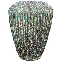 Outdoor Blumenvase im antiken Design - grün - Elmola von Gartentraum.de