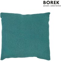 Outdoor Deko Kissen für Gartenmöbel von Borek - Crochette Zierkissen / Blue Slate von Gartentraum.de