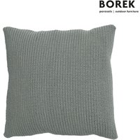 Outdoor Deko Kissen für Gartenmöbel von Borek - Crochette Zierkissen / Iron Grey von Gartentraum.de