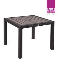 Outdoor Esstisch von MBM - Alu, Polyrattan & Resysta - 90x90cm - Tisch Bellini von Gartentraum.de