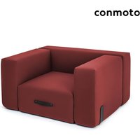 Outdoor Loungesessel aus Sunbrella mit Haube - Miami Sessel - Miami Sessel / Rot / mit Abdeckhaube von Gartentraum.de