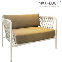 Outdoor Loungesessel von Max & Luuk mit Aluminiumgestell - inklusive Kissen - Linda Loungesessel von Gartentraum.de