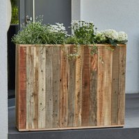 Outdoor Raumteiler aus Holz - zum bepflanzen - Estepona / 75x93x25cm von Gartentraum.de