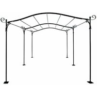 Pergola aus Schmiedeeisen - Landhausstil - Achot / 300x300cm (BXT) / Grün von Gartentraum.de