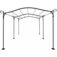 Pergola aus Schmiedeeisen - Landhausstil - Achot / 300x300cm (BXT) / Rot von Gartentraum.de