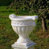 Pflanzgefäß im griechischen Antik Stil - runde Steinguss Amphore - Laureano / Etna von Gartentraum.de