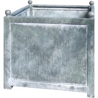 Pflanzkübel Würfel aus Stahl oder Cortenstahl - rustikales Design - Kohlana Fruna / 56x56x56cm (HxBxT) / Stahl galvanisiert von Gartentraum.de