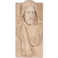 Plastisches Relief Jesu Christi als Portrait aus Steinguss - Jesus Ulga / Sand von Gartentraum.de