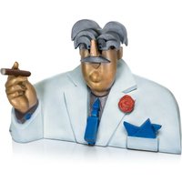 Professor-Büste farbig aus Bronze in limitierter Edition - L'a dorato commend von Gartentraum.de