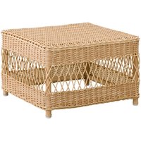 Quadratischer Loungetisch im Rattan Look für den Garten - Gartentisch Jona / ohne Glasplatte von Gartentraum.de