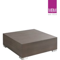 Quadratischer Loungetisch in Stone Grey von MBM - Loungetisch Long Island  / ohne Glasplatte von Gartentraum.de