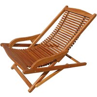 Relax Sonnenliege aus braunem Holz für draußen - modern - Eudesmia Relax von Gartentraum.de