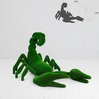 Riesige Skorpion Skulptur - Topiary - GFK & Kunstrasen - Widow von Gartentraum.de